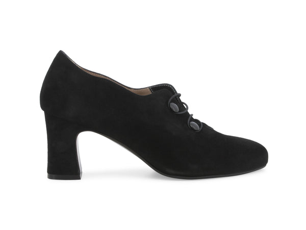 Melluso Scarpe Eleganti Accollate Senza Stringhe Tomaia Camoscio Nero X5216W-244683